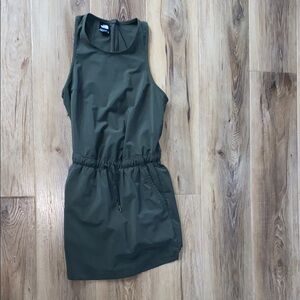 The North Face Olive Green Sleeveless Romper dress